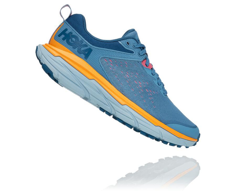 Tenis Hoka One One Trail Mujer Azules - Challenger Atr 6 - YIKZ39056